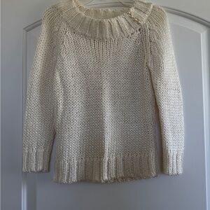 Pout Cream Cowl Neck Women's Sweater